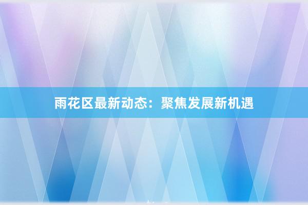 雨花区最新动态：聚焦发展新机遇